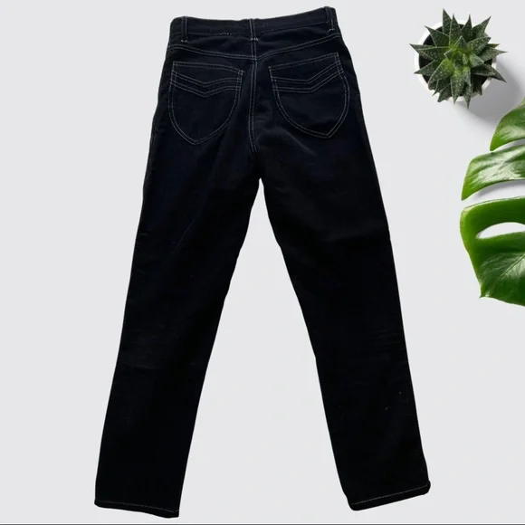 Lykke Wullf Cord Cowboy Ranch Pant- Black - Picture 3 of 6